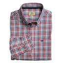 Hoggs of Fife Dundas Oxford Shirt - Red/Blue Check