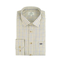 Hoggs of Fife Inverness Cotton Tattersall Shirt - Navy/Olive