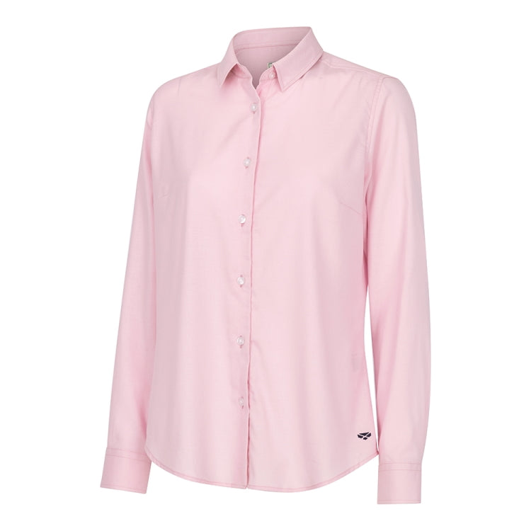 Hoggs of Fife Ladies Callie Twill Shirt - Plain Pink