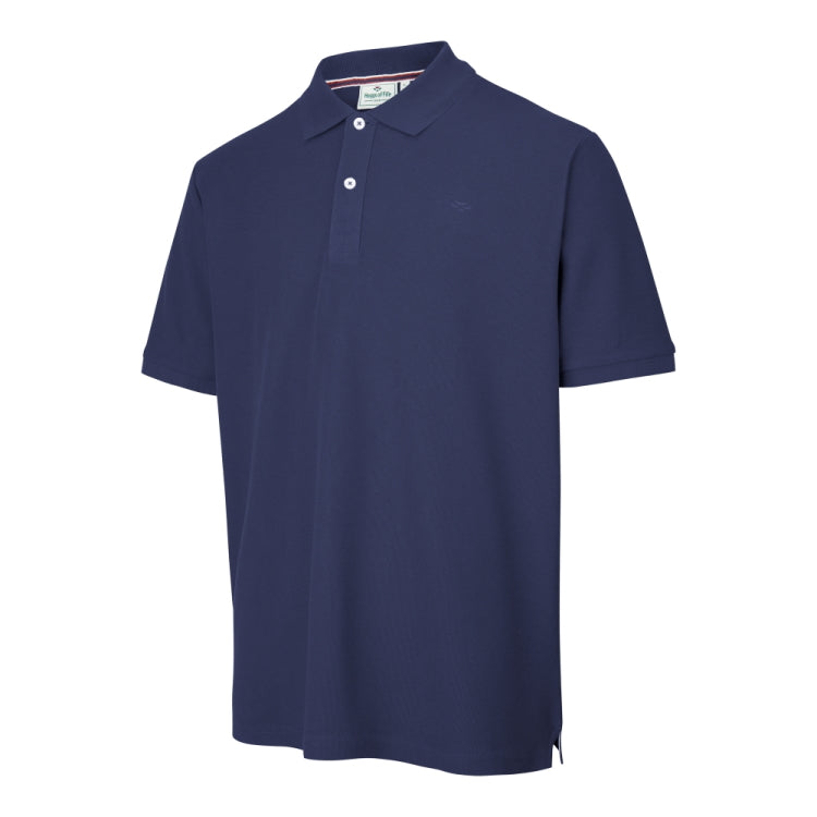 Hoggs of Fife Largs Cotton Polo Shirt - Navy