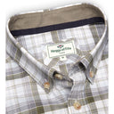 Hoggs of Fife Tresness SS Cotton Stretch Check Shirt - Olive