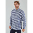 Schoffel Sandbanks Tailored Shirt - Navy Check