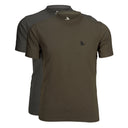 Seeland Outdoor T-Shirts - Granite/Pine Green