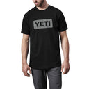 Yeti Logo Badge Premium Short Sleeve T-Shirt - Black/Grey