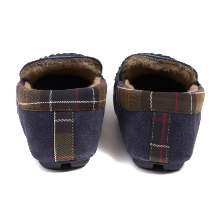 Barbour Monty Slippers - Navy Suede