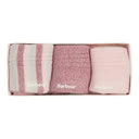 Barbour Ladies Stripe Sock Gift Set - Dewberry Pink Stripe