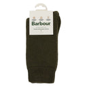 Barbour Wellington Calf Socks - Olive Green