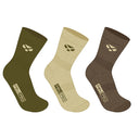 Hoggs of Fife Field Pro Country Socks Triple Pack - Olive/Oatmeal/Brown