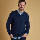 Barbour Alfreton V Neck Sweater - Blue