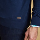 Barbour Alfreton V Neck Sweater - Blue