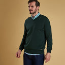 Barbour Alfreton V Neck Sweater - Green