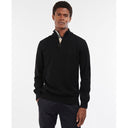 Barbour Cotton Half Zip Sweater - Black