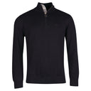 Barbour Cotton Half Zip Sweater - Black