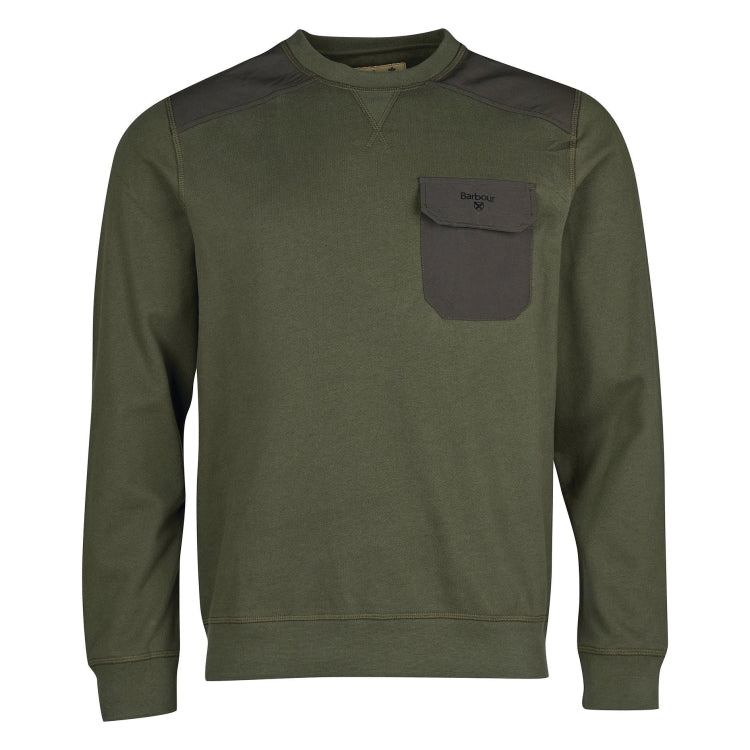 Barbour Holkham Crew Sweatshirt - Olive