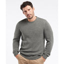 Barbour Cotton Twist Nelson Crew Neck Sweater - Duffle Bag Green