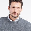 Barbour Cotton Twist Nelson Crew Neck Sweater - Navy