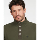 Barbour Essential Half Snap Neck Sweater - Dark Olive