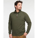 Barbour Essential Half Snap Neck Sweater - Dark Olive