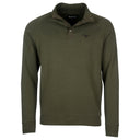 Barbour Essential Half Snap Neck Sweater - Dark Olive