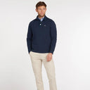 Barbour Essential Half Snap Neck Sweater - Navy