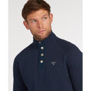 Barbour Essential Half Snap Neck Sweater - Navy