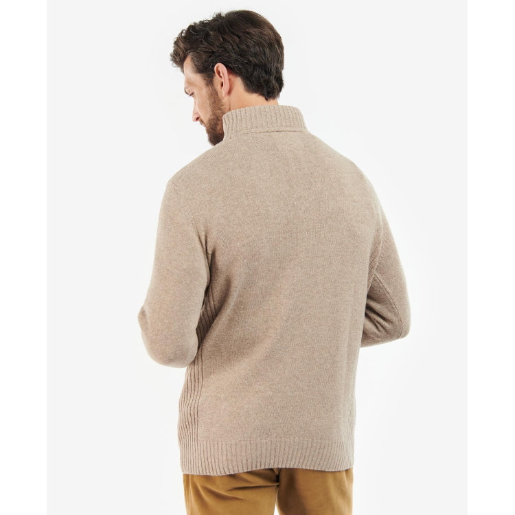 Barbour Nelson Essential Half Zip Sweater - Stone