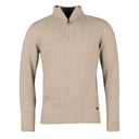 Barbour Nelson Essential Half Zip Sweater - Stone