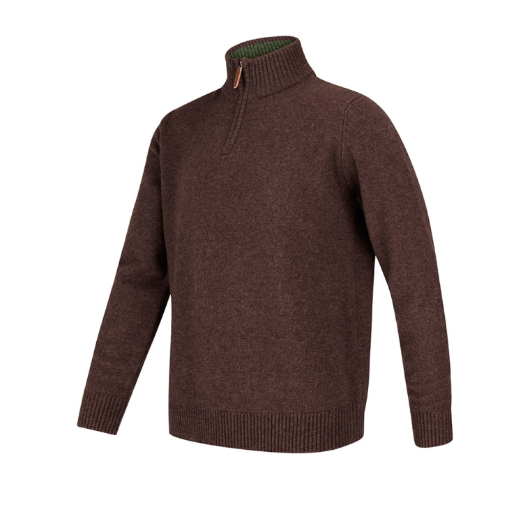 Hoggs of Fife Lothian 1/4 Zip Pullover - Redwood