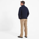 Schoffel Cotton Cashmere Cable 1/4 Zip Jumper - Navy