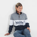 Schoffel Unisex Exeter Heritage 1/4 Zip Sweater - Grey