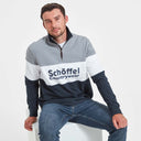 Schoffel Unisex Exeter Heritage 1/4 Zip Sweater - Grey