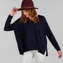 Schoffel Ladies Devon Merino Sweater - Navy