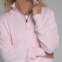 Schoffel Ladies Polperro Pima 1/4 Zip Sweater - Blush