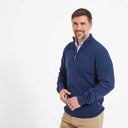 Schoffel Lambswool 1/4 Zip Sweater - Indigo