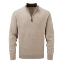 Schoffel Lambswool 1/4 Zip Sweater - Oat