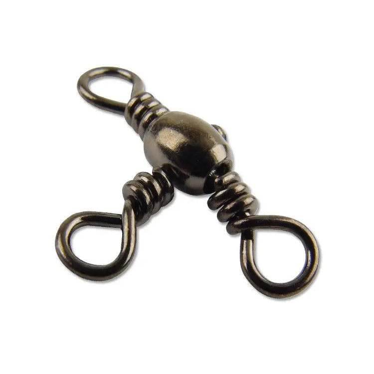 Mustad Black 3 Way Cross Swivel - Size 4