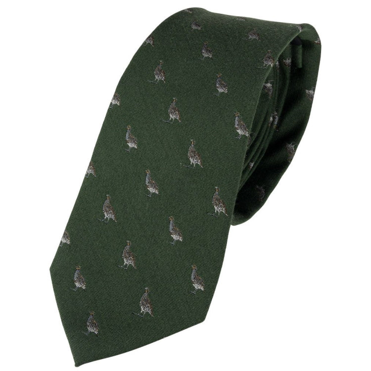 Jack Pyke Partridge Silk Tie - Green