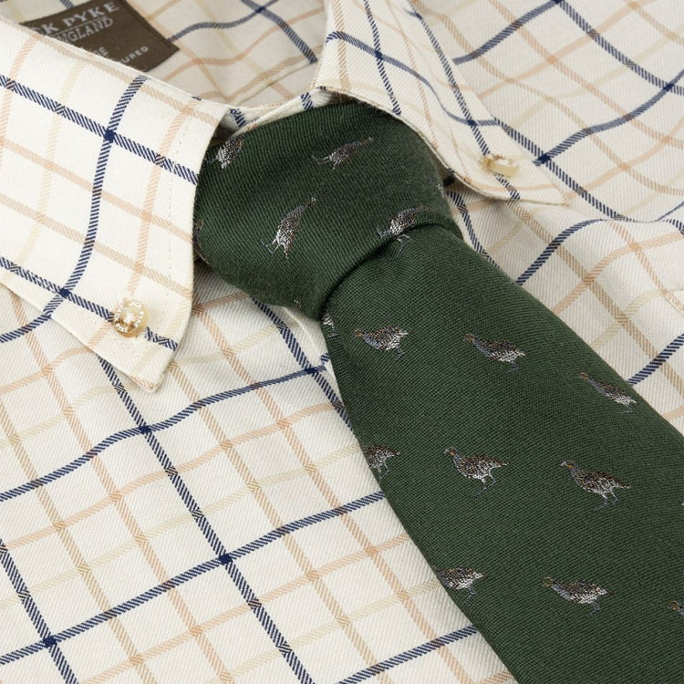 Jack Pyke Partridge Silk Tie - Green