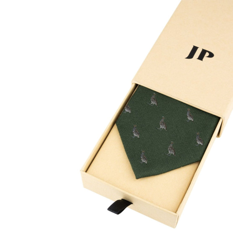 Jack Pyke Partridge Silk Tie - Green