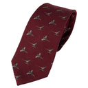 Jack Pyke Pheasant Silk Tie - Burgundy