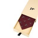 Jack Pyke Pheasant Silk Tie - Burgundy