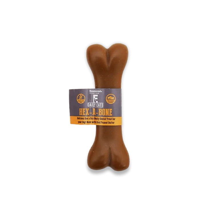 Rosewood Daily Eats Single Serve Dog Treat - Hex-A-Bone 54g