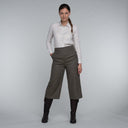 Schoffel Ladies Tweed Culottes - Loden Green Herringbone Tweed