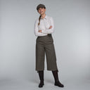 Schoffel Ladies Tweed Culottes - Loden Green Herringbone Tweed