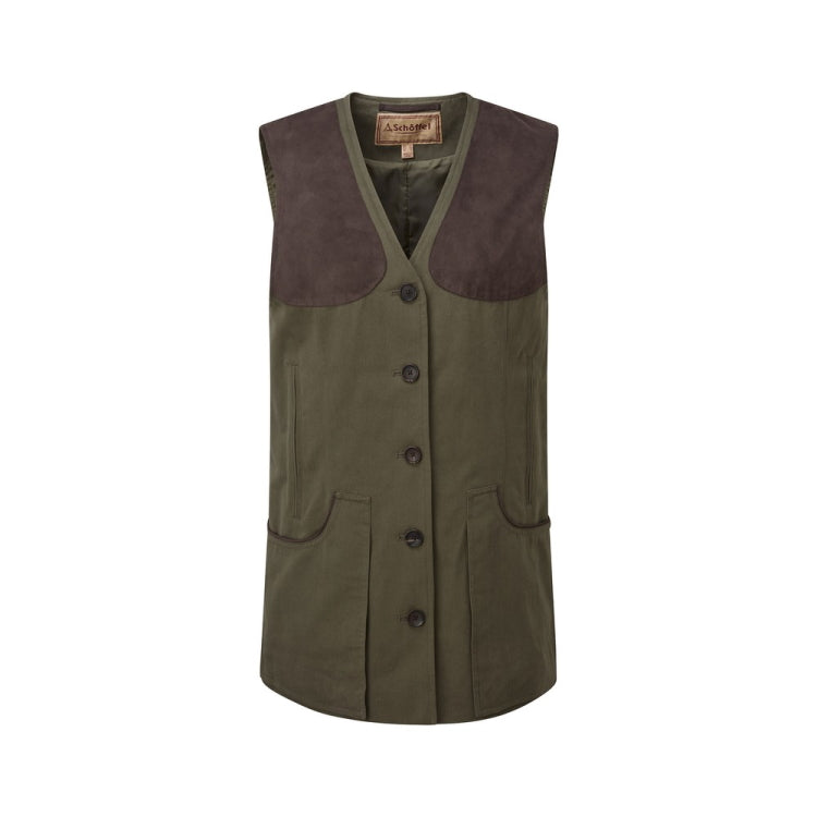 Schoffel Ladies All Season Shooting Vest - Dark Olive