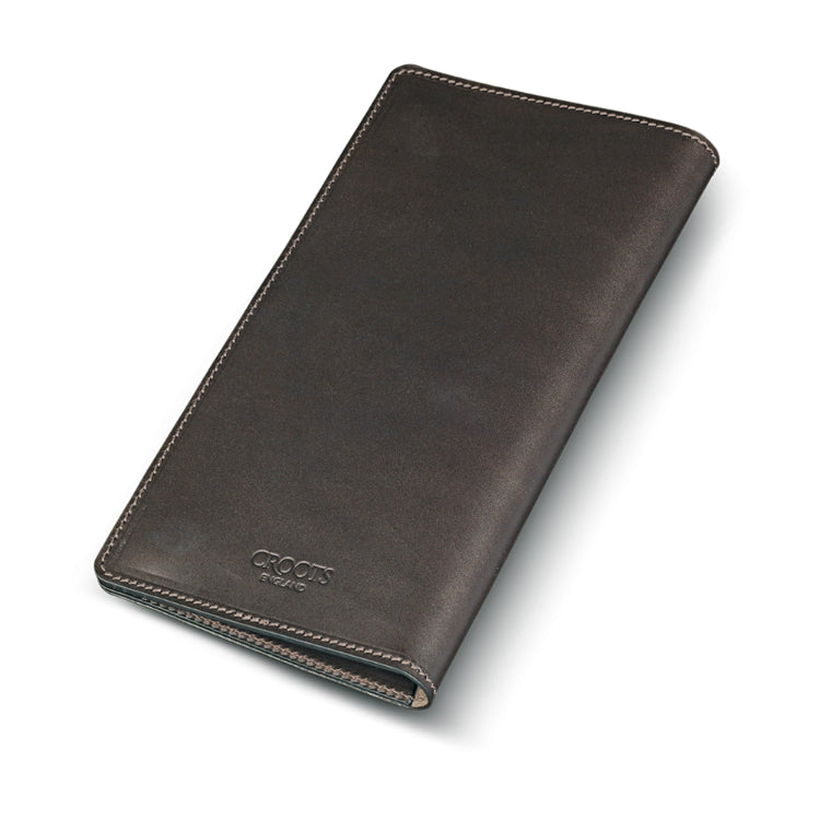 Croots Byland Leather Certificate Wallet - Dark Havana